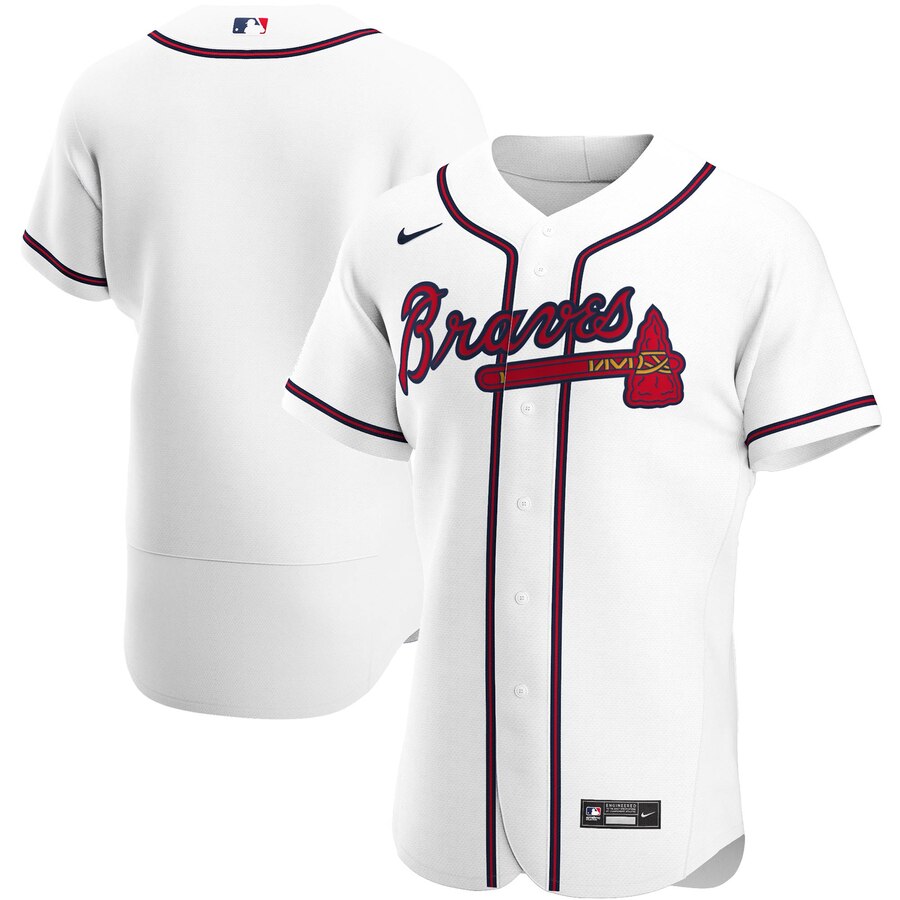 Atlanta Braves Men Nike White Home 2020 Authentic Team MLB Jersey